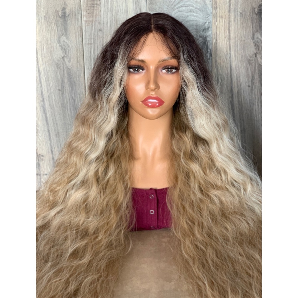 42” Ombre Wavy Lace Front Wig